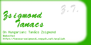 zsigmond tanacs business card